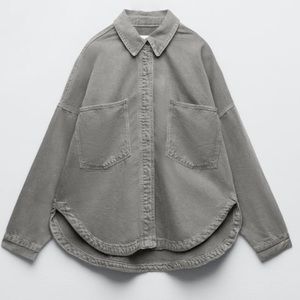 ZARA Denim Pocket Overshirt